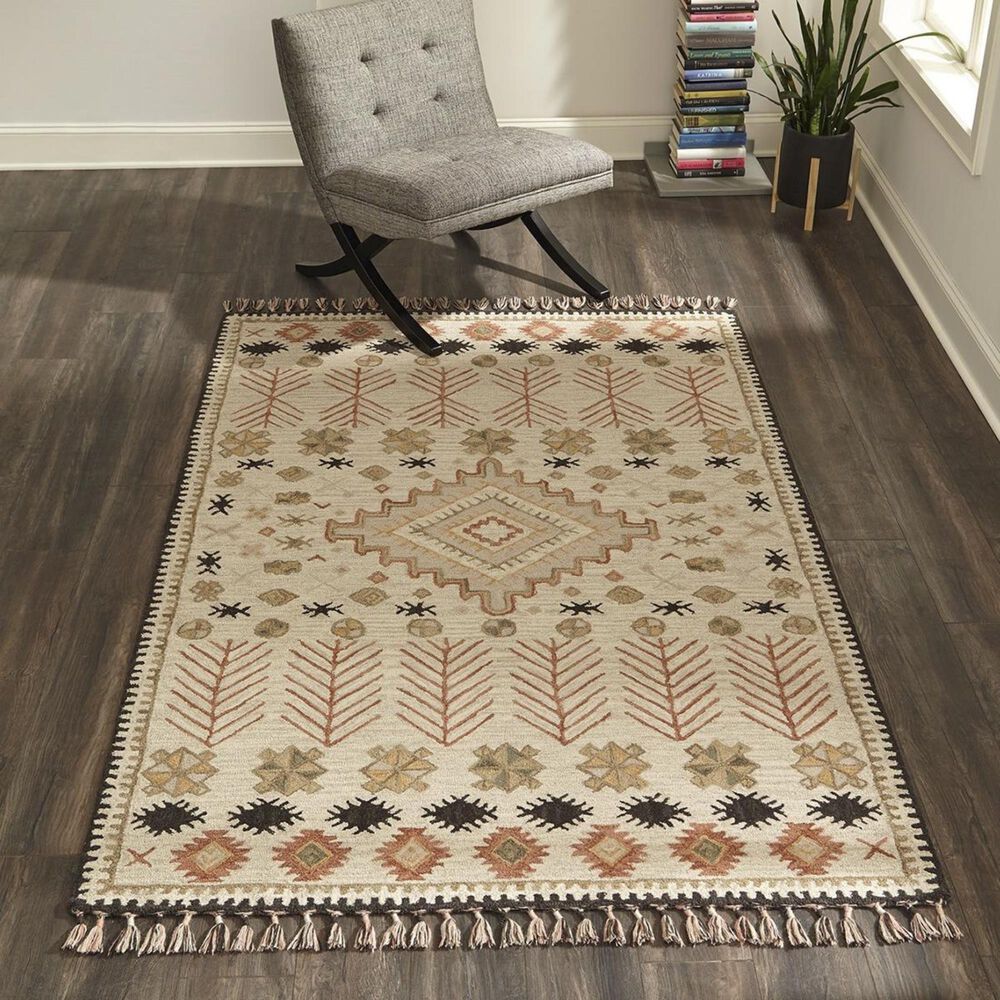 Momeni Tahoe TA-04 5&#39; x 8&#39; Multicolor Area Rug, , large