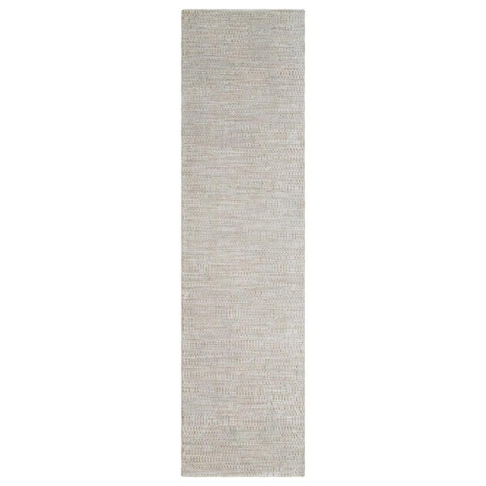 Surya Masterpiece Light Gray and Medium Gray 2"7" x 7"3" Runner, , large