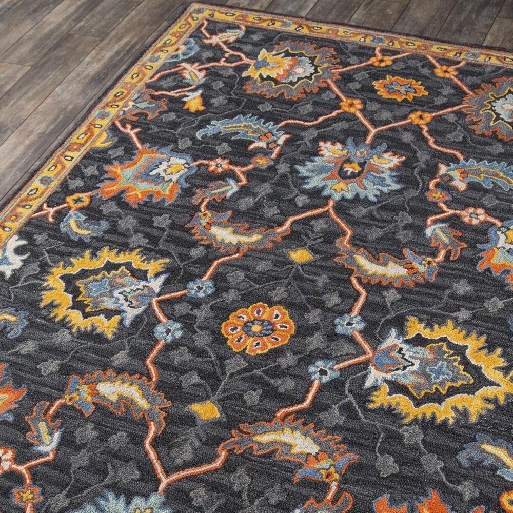 Momeni Ibiza IBI-03 6&#39; x 9&#39; Charcoal Area Rug, , large