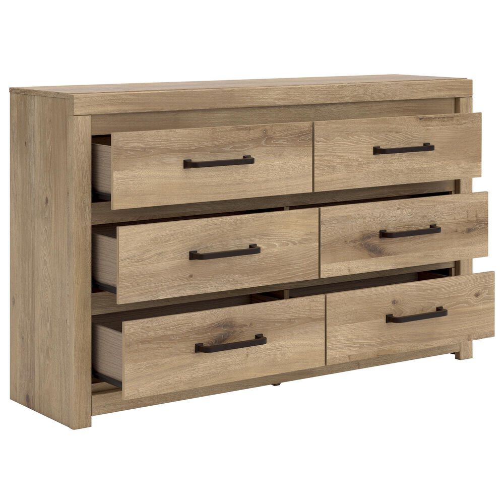 Ashley Brozmont 6-Drawer Dresser in Natural Brown, , large