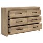 Ashley Brozmont 6-Drawer Dresser in Natural Brown, , large