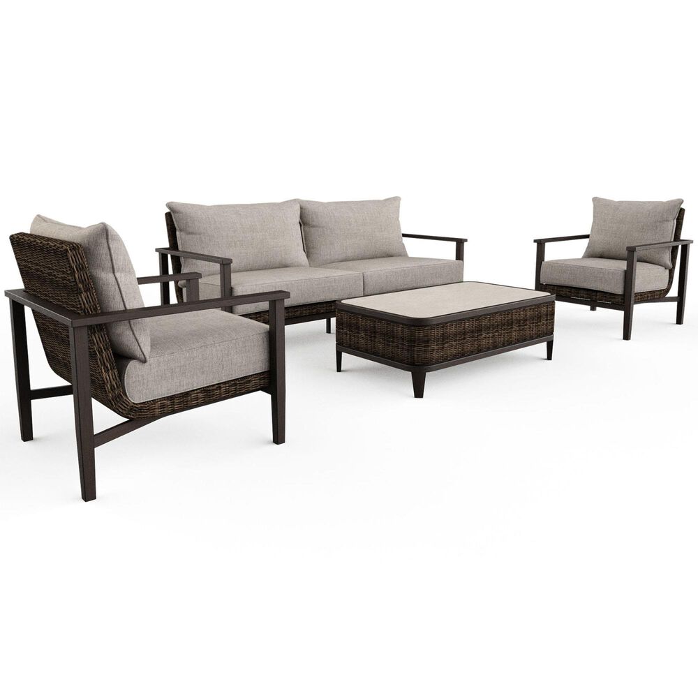 Sunvilla Cleo Lounge Chair in Bourbon and Iven Shell, , large