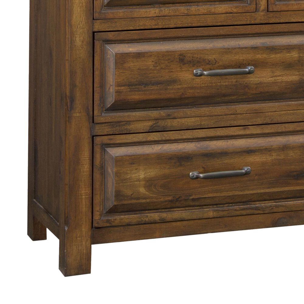 Napa Furniture Design Hillcrest Dresser and Mirror in Dark Chestnut, , large