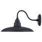 Vaxcel Tucson 13" 1-Light Outdoor Wall Sconce in Textured Black and Glossy White, , large