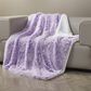 Duke Imports Orchid Frost Plush Throw in Purple, , large