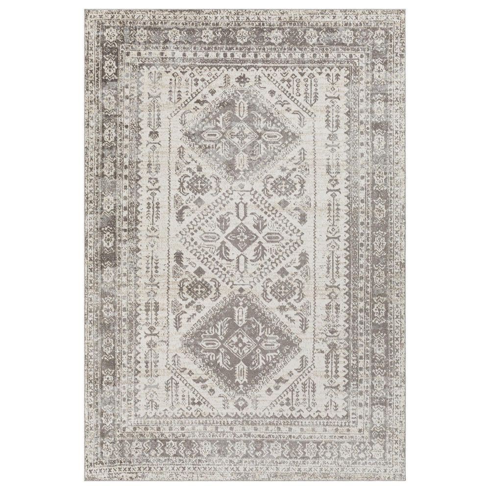 Surya Lavadora 5"3" x 7" Brown, Gray and Light Beige Area Rug, , large