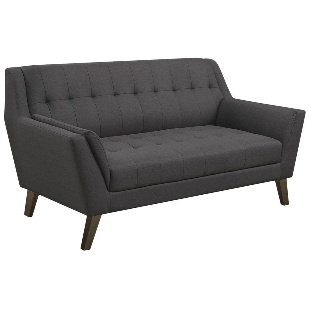 Golden Wave Furniture Binetti Loveseat in Charcoal, , large
