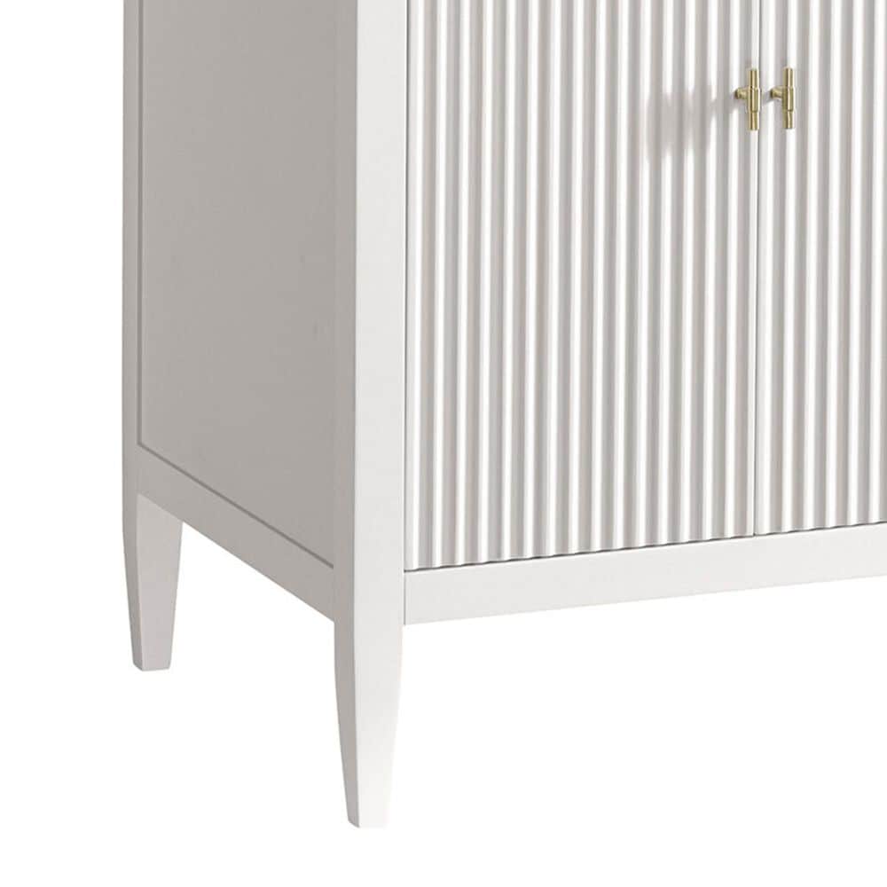 James Martin Vanities Myrrin 72" Double Vanity in Bright White with 3 cm Victorian Silver Quartz Top, , large