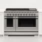 Fisher & Paykel 48" Freestanding Liquid Propan Gas Range with 6 Burners and Griddle in Stainless Steel, , large