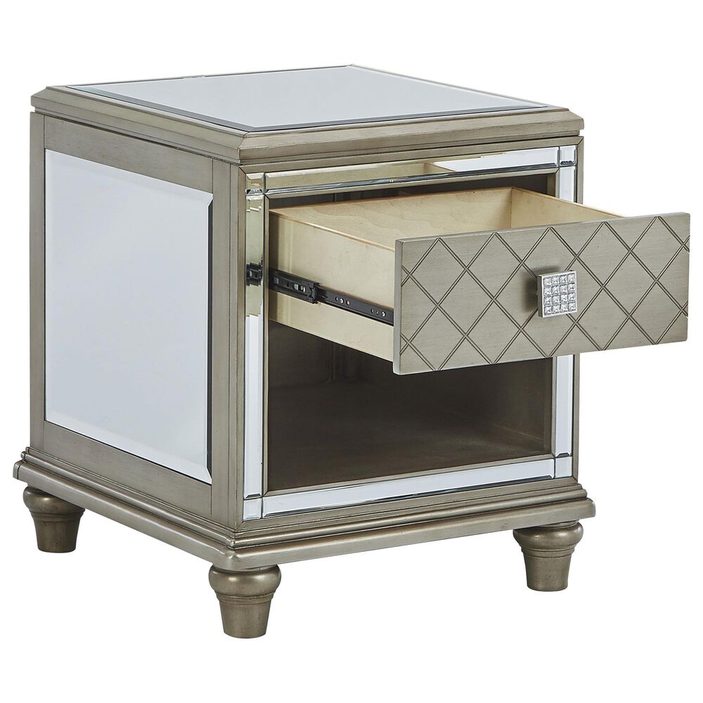 Ashley Chevanna End Table in Metallic Silvertone, , large