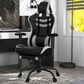 Furniture of America Felix Gaming Chair in White and Black, , large