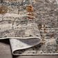 Surya Cardiff CDF-2305 Medium Gray, Light Blue, Mustard, Dark Blue, Dusty Pink and Rust 12" x 15" Area Rug, , large