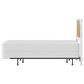 Richlands Furniture Melanie Queen Poster Panel Wood Headboard and Frame in White, , large
