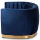 Baxton Studio Milena Stationary Sofa in Royal Blue Velvet, , large