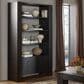Four Hands Fisher 6-Shelf Bookcase in Smoked Black, , large