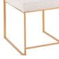 Lumisource Fuji Side Chair with Beige Cushion in Gold (Set of 2), , large