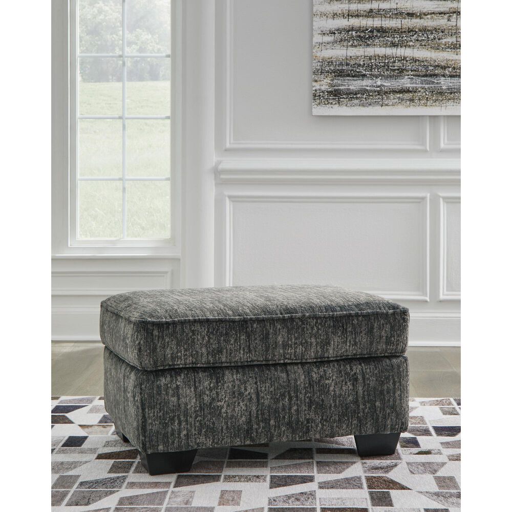 Ashley Lonoke Ottoman in Gunmetal, , large