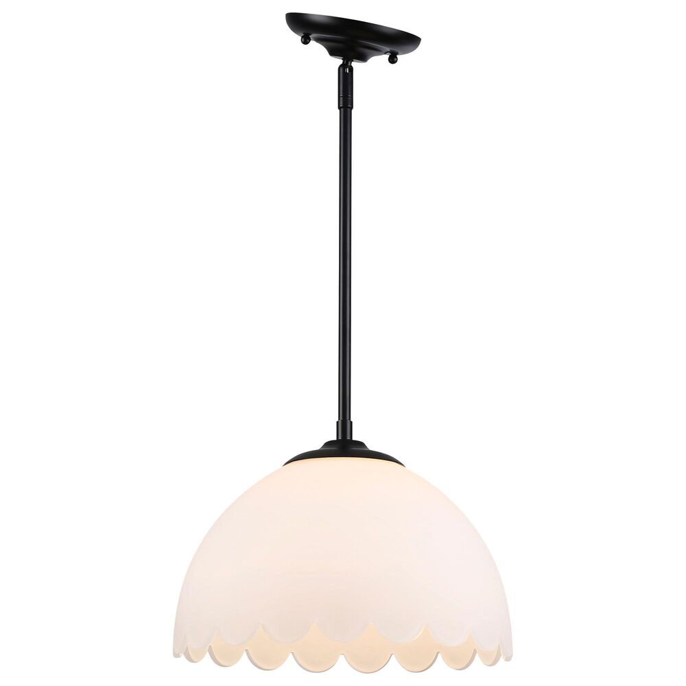 Golden Lighting Dorinda 1-Light Pendant in Matte Black, , large