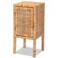 Baxton Studio Vivan 1-Door Nightstand in Natural Brown, , large