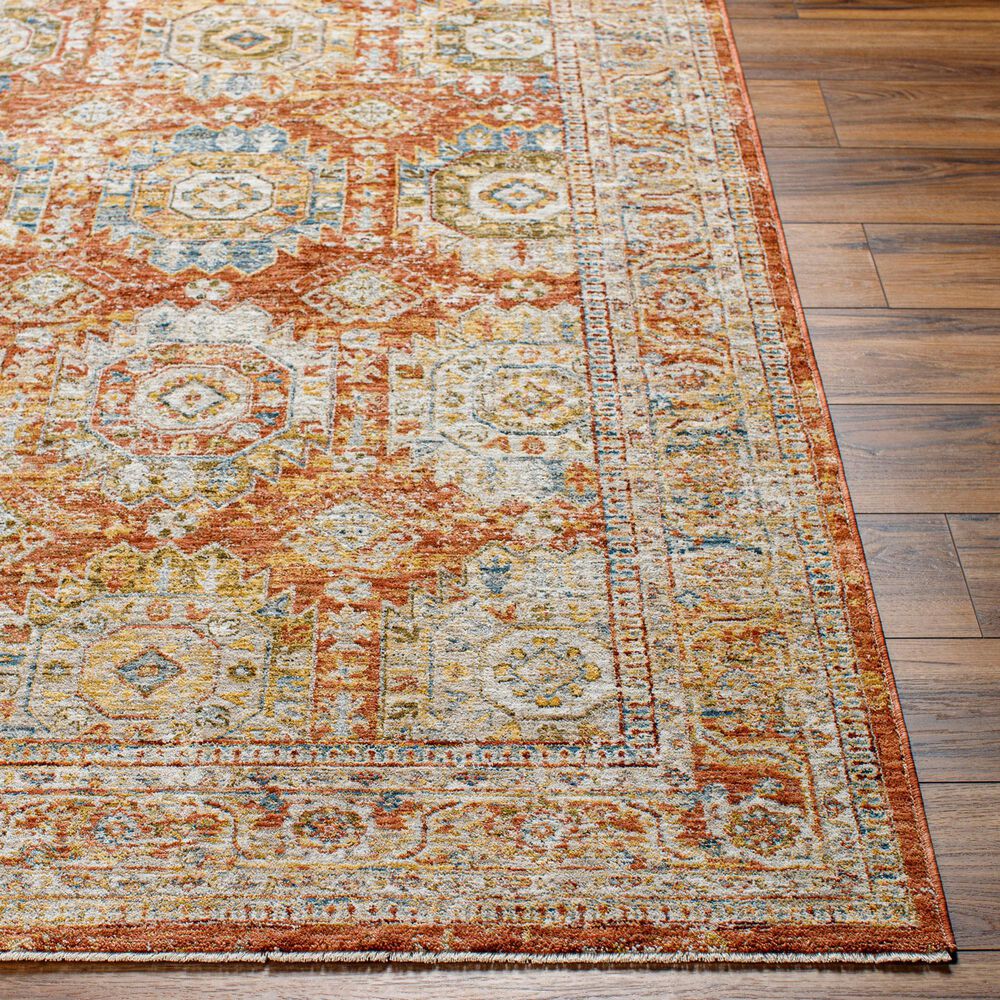 Surya Mona Lisa 10&#39; x 14&#39; Brick Red, Mustard, Tan, Sage, Dark Blue, Olive and Burgundy Area Rug, , large