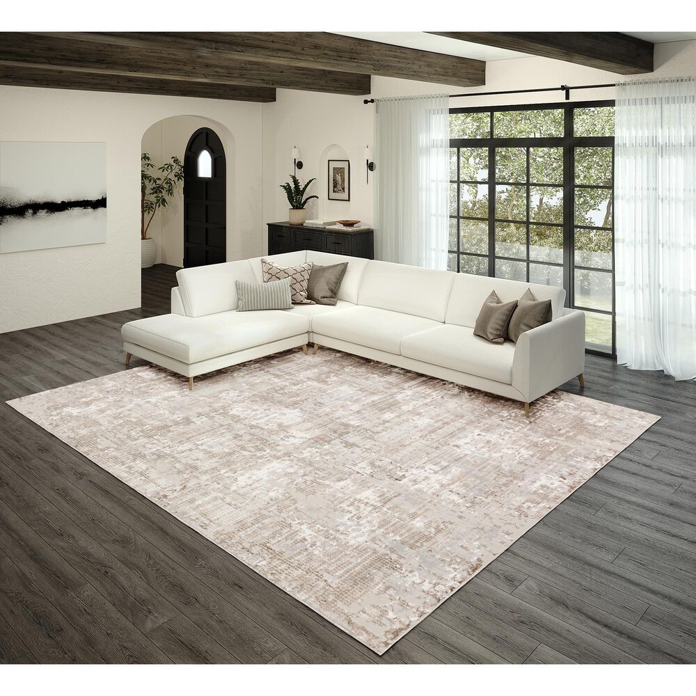 Dalyn Rug Company Rhodes RR3 5&#39;1&quot; x 7&#39;5&quot; Taupe Area Rug, , large