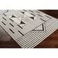 Surya Pisa 5" x 7" Black, Gray and Ivory Area Rug, , large