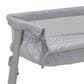 Delta Bedside Bassinet Sleeper in Grey Stripes, , large