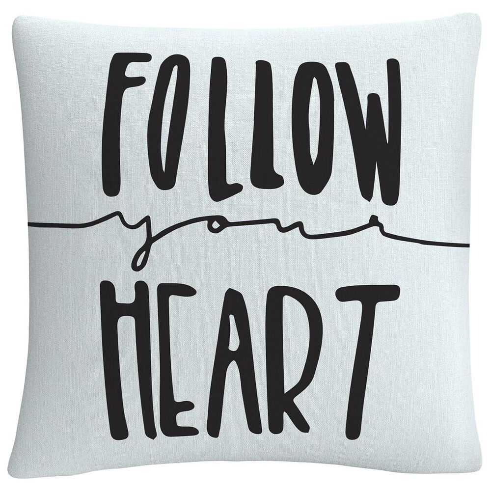 Timberlake Typographic Follow Your Heart By ABC 16" Decorative Throw Pillow, , large