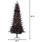 The Gerson Company 7.5" Pre-Lit Tuscany Tinsel Christmas Tree in Black, , large