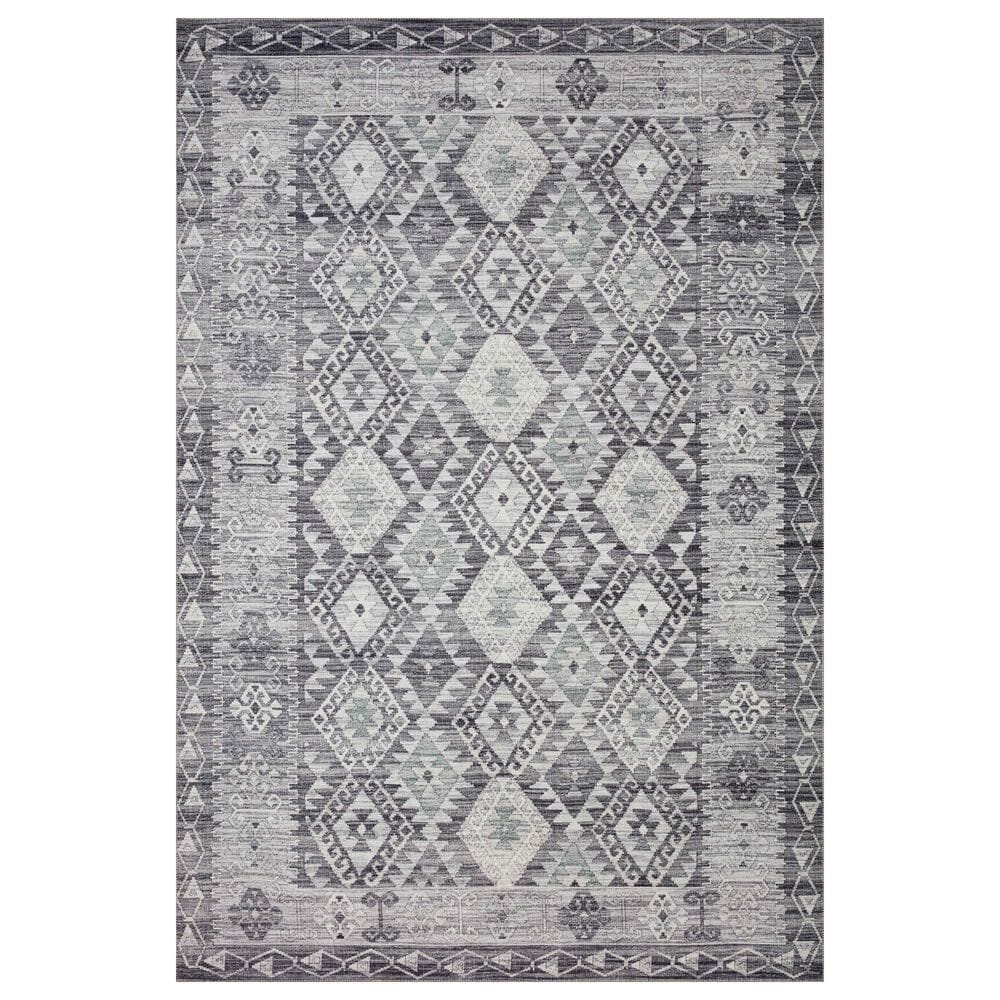 Loloi II Zion ZIO-03 3"6" x 5"6" Charcoal and Slate Area Rug, , large