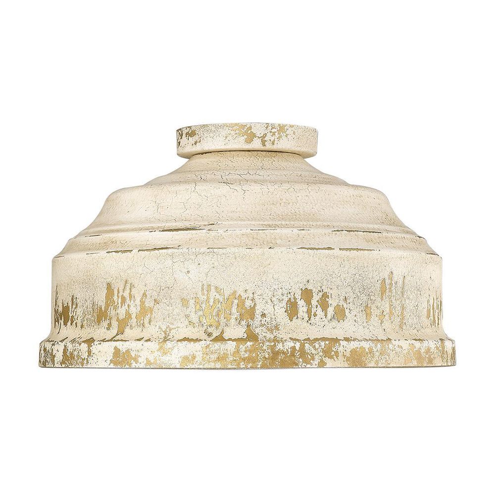 Golden Lighting Keating Flush Mount in Antique Ivory, , large
