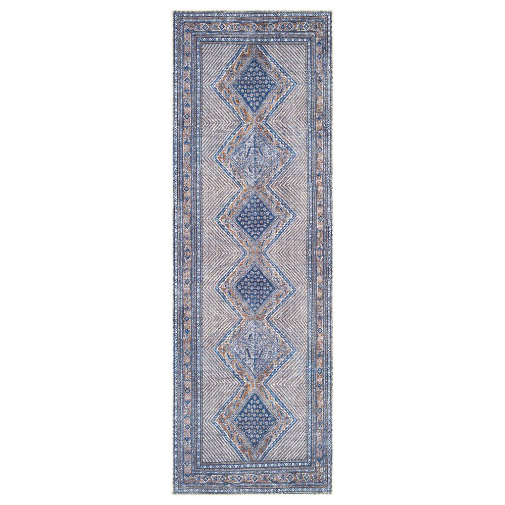 Surya Amelie AML-2323 2"7" x 7"10" Navy, Gray, Wheat, Ivory and Camel Area Rug, , large