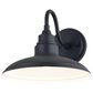 Vaxcel Tucson 10" 1-Light Outdoor Wall Sconce in Textured Black and Glossy White, , large