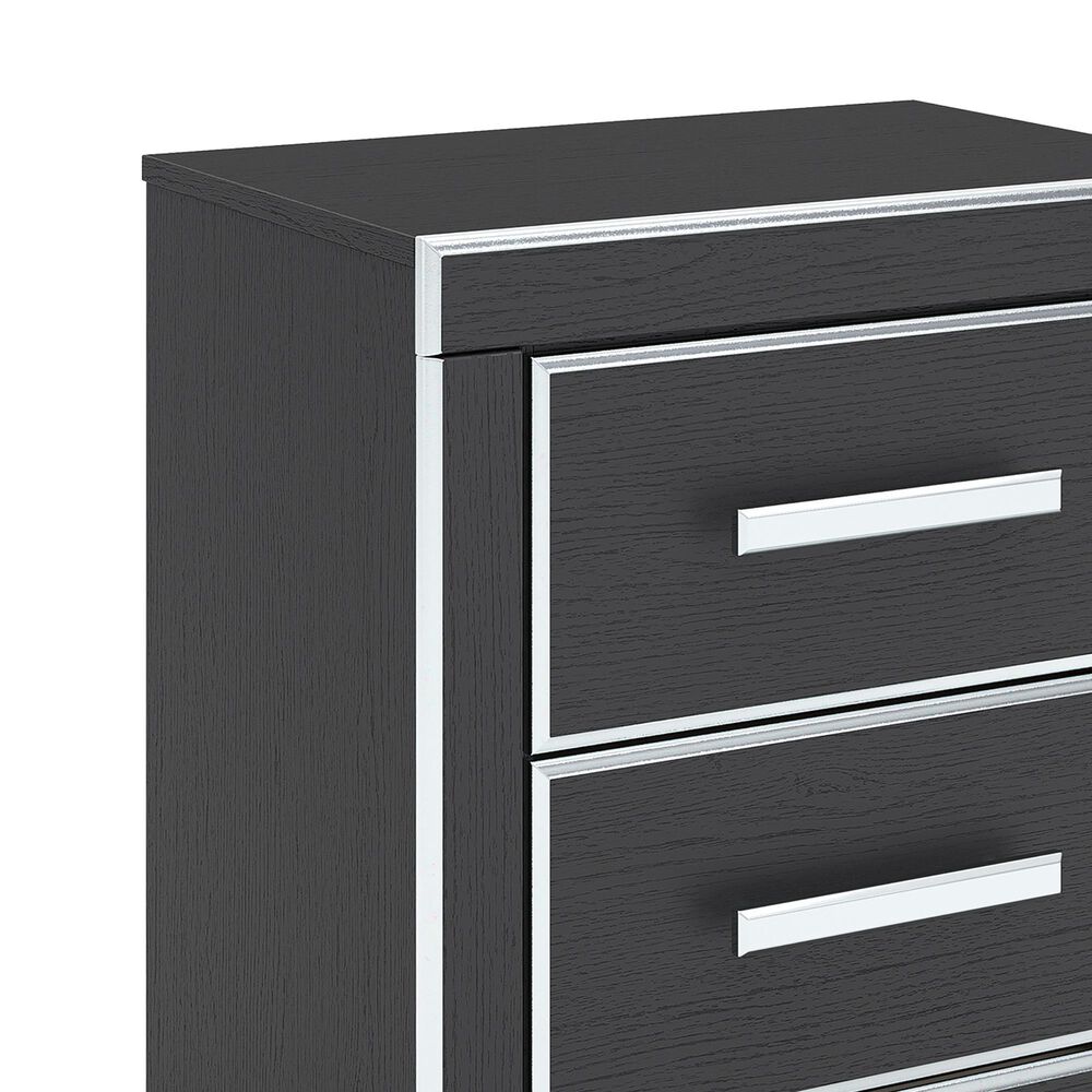 Ashley Zuraleus King Upholstered Platform Bed with Two Nightstands in Matte Black, , large