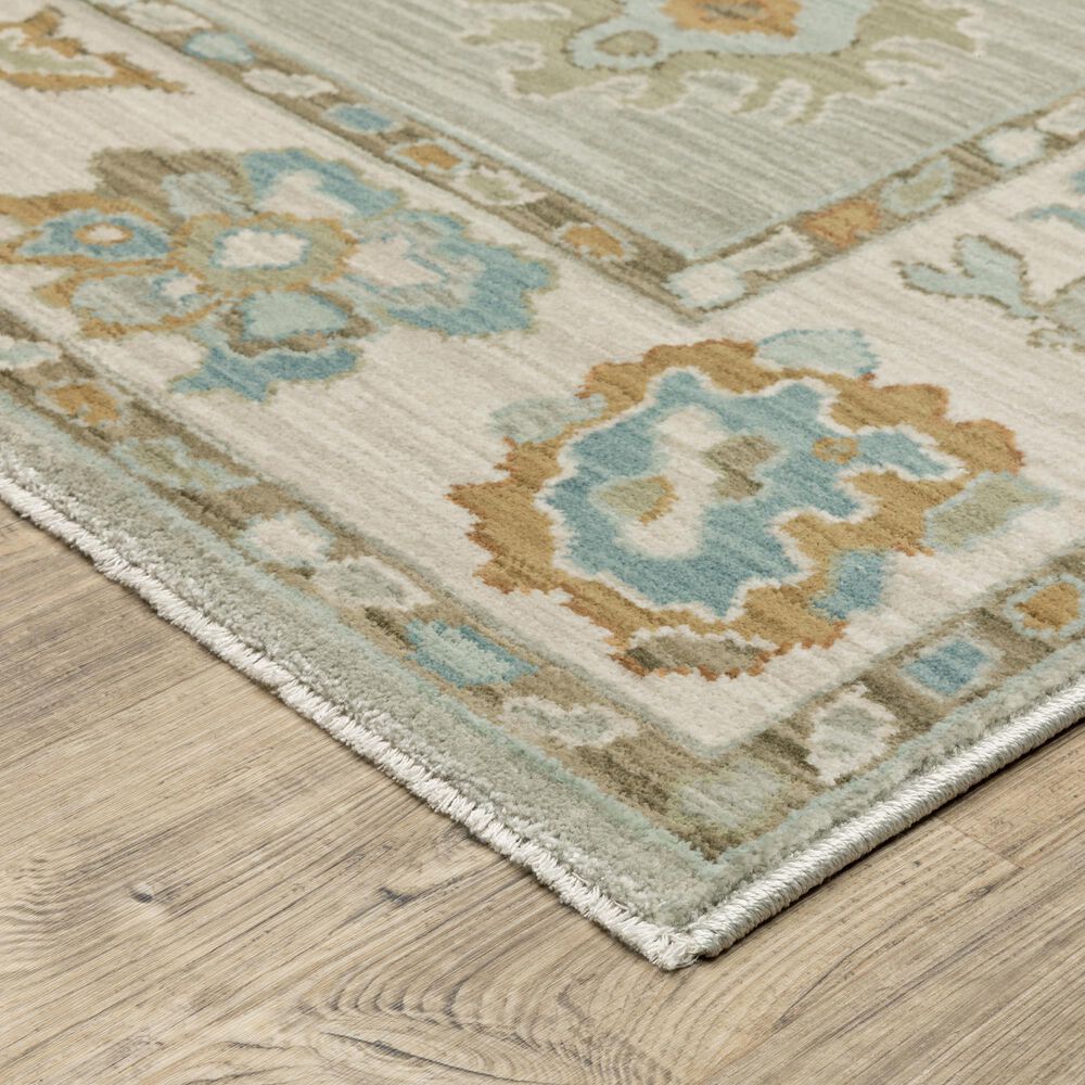 Oriental Weavers Maeve MAE11 Grey and Blue 5&#39;3&quot; x 7&#39;6&quot; Area Rug, , large