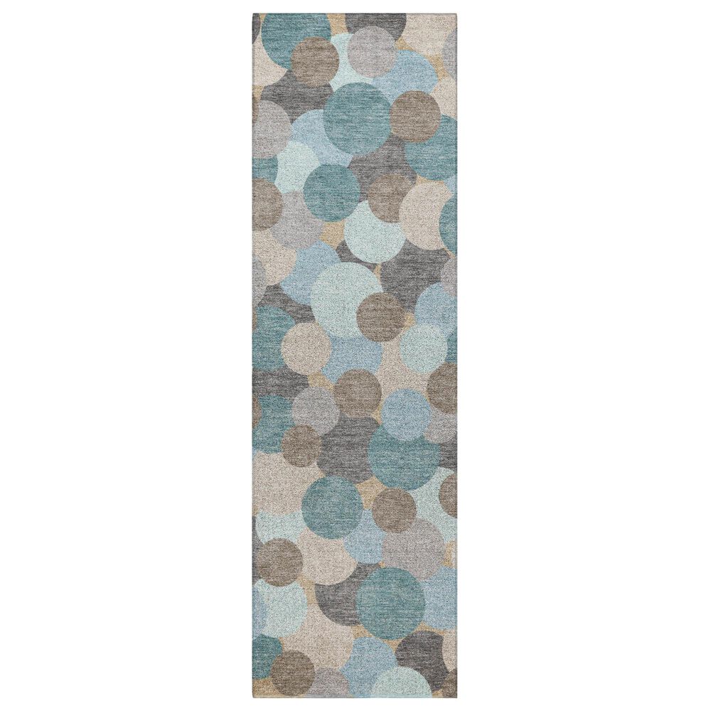 Dalyn Rug Company Kenner Turquoise 2"3" x 7"6" Indoor/Outdoor Runner, , large
