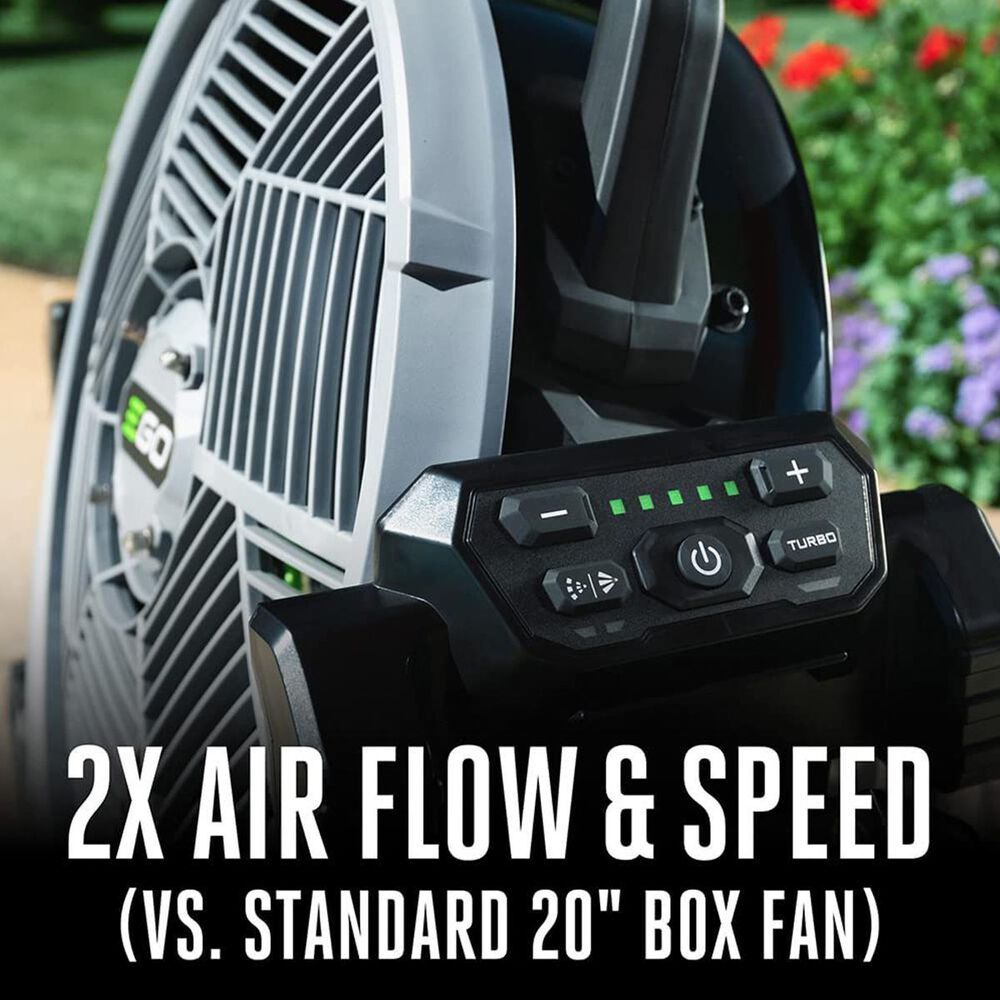 EGO 18-in 56-Volt 5-Speed High Velocity Indoor/Outdoor Grey Misting Floor Fan &#40;Battery and Charger Not Included&#41;, , large