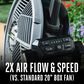 EGO 18-in 56-Volt 5-Speed High Velocity Indoor/Outdoor Grey Misting Floor Fan (Battery and Charger Not Included), , large