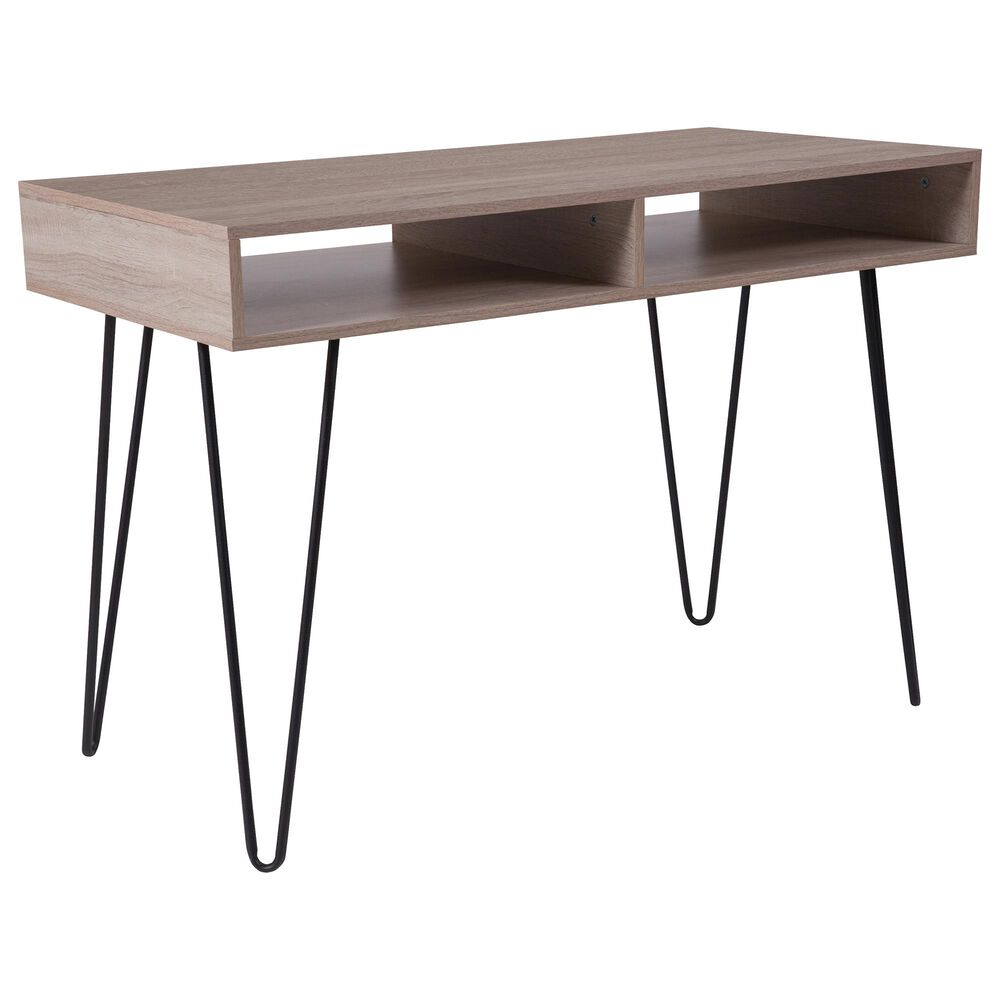 Flash Furniture Franklin Computer Table in Brown, , large