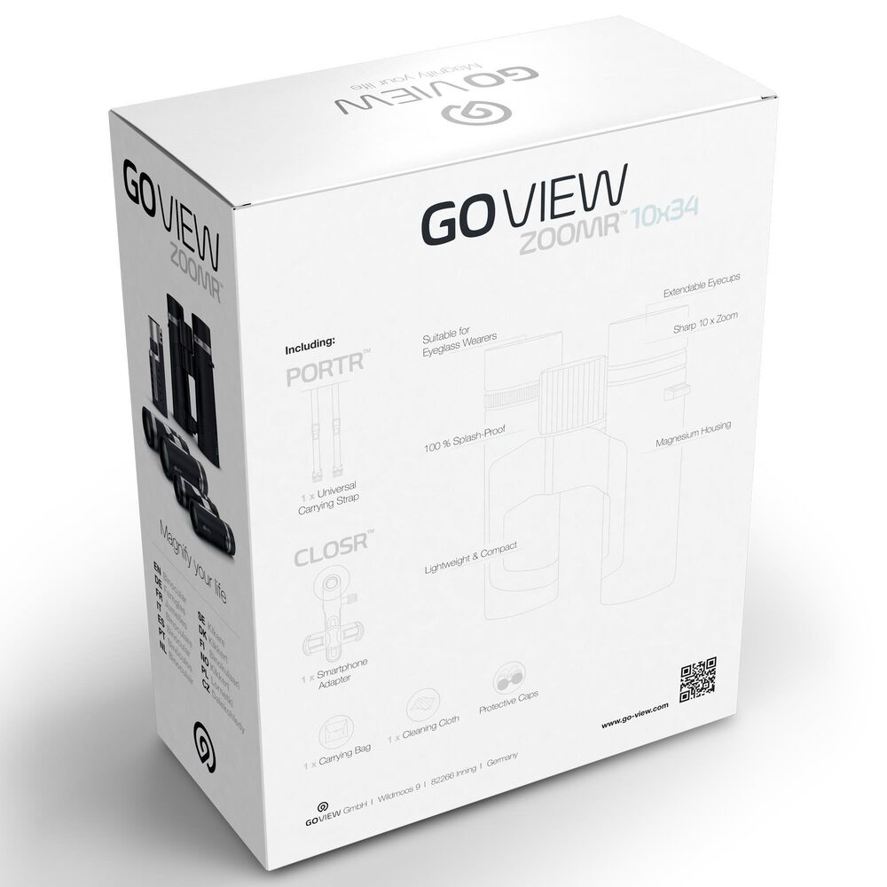 GoView Zoomr 10 x 34 Binoculars in Miami Blue, , large