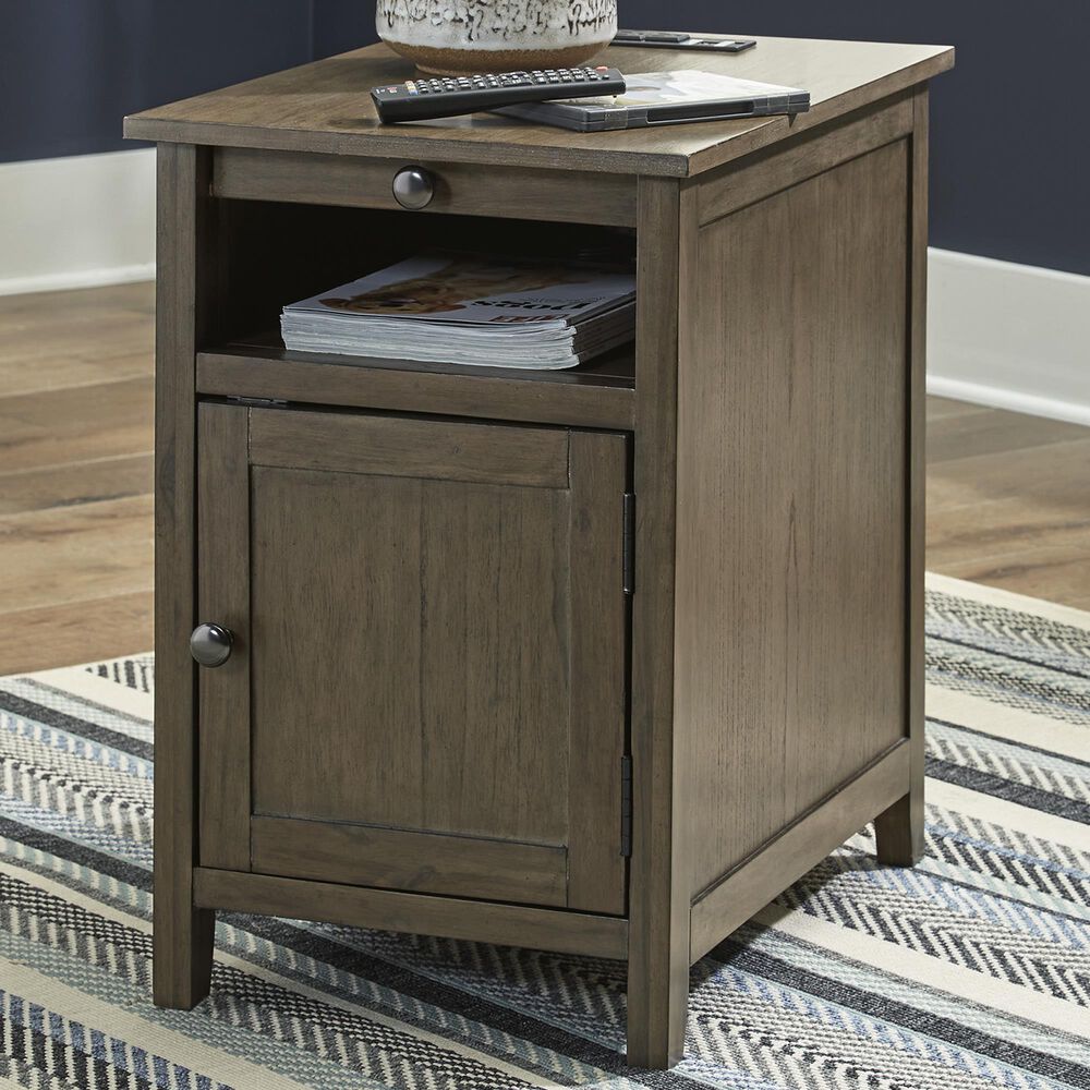 Ashley Treytown Chairside End Table in Grayish Brown, , large