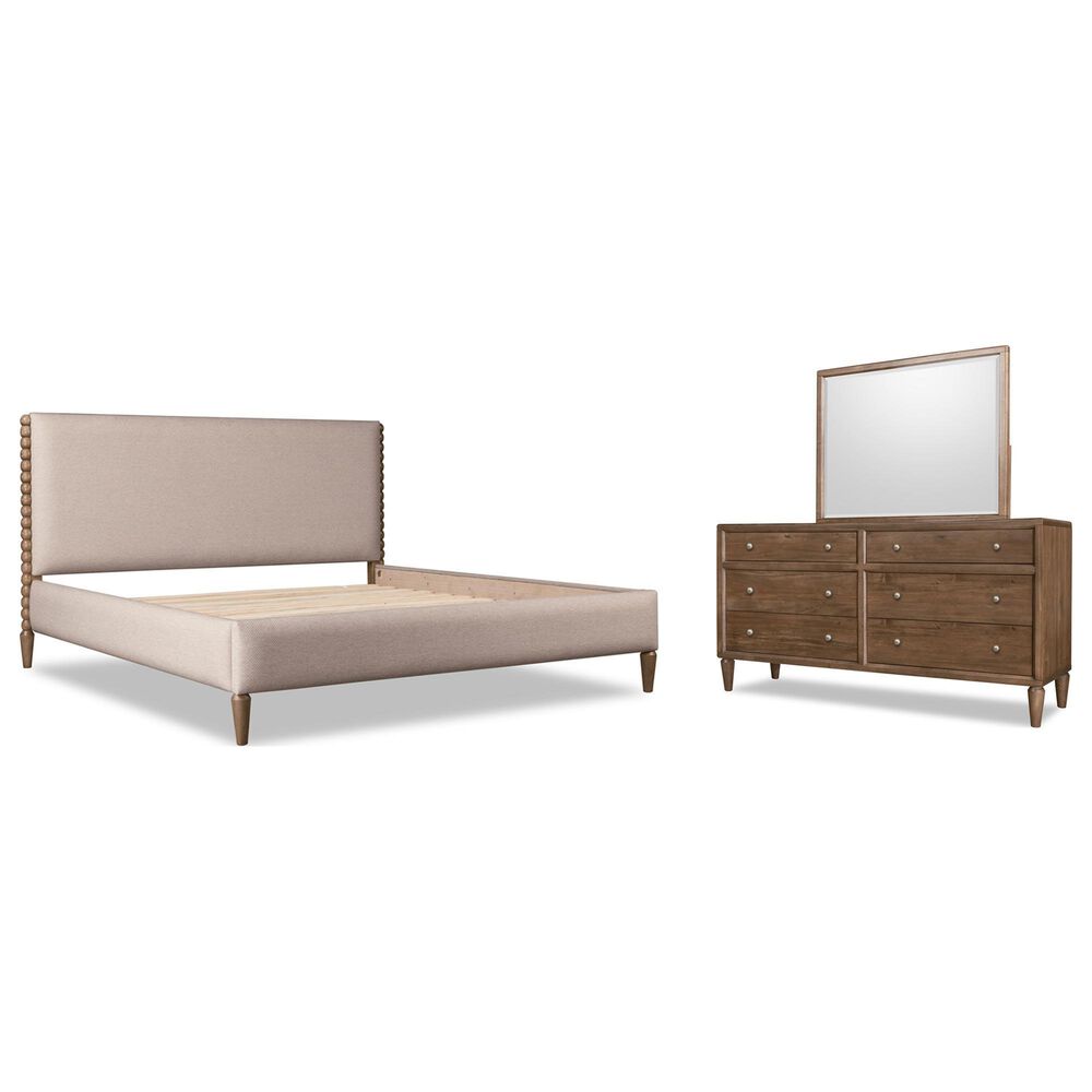 Urban Home Langley 3-Piece Queen Upholstered Platform Bedroom Set in Autumn Forest, , large