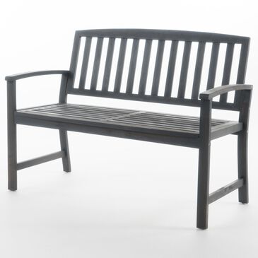 Noble House Loja Patio Bench in Dark Grey, , large