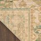 Nourison Antique Bloom Teal 8" x 10" Area Rug, , large