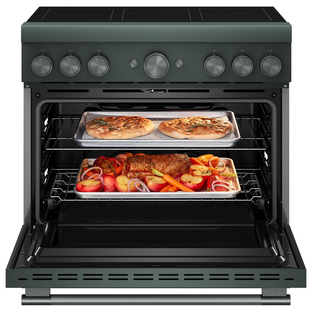 KitchenAid 5.1 Cu. Ft. Freestanding Commercial-Style Induction Range with Air Fry in Juniper, , large