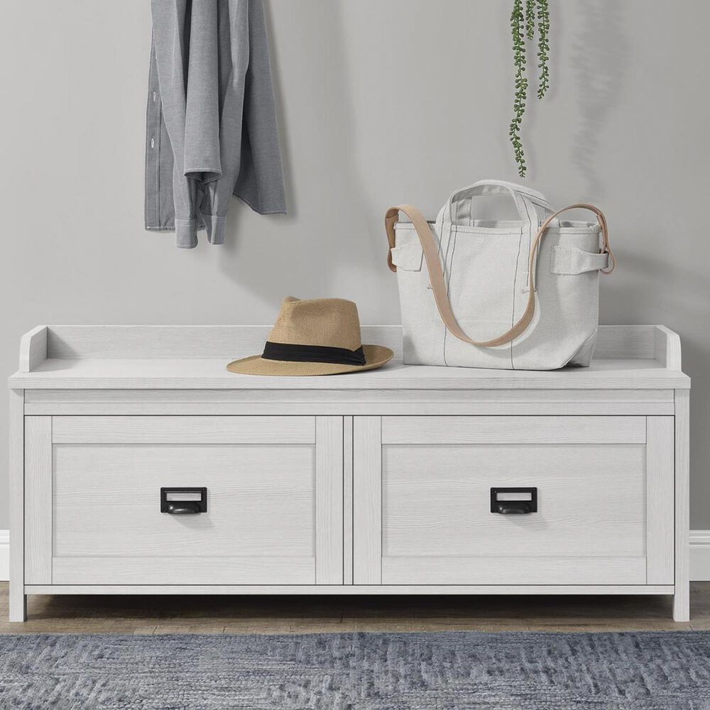DHP Winthrop Entryway Storage Bench in Ivory Pine, , large