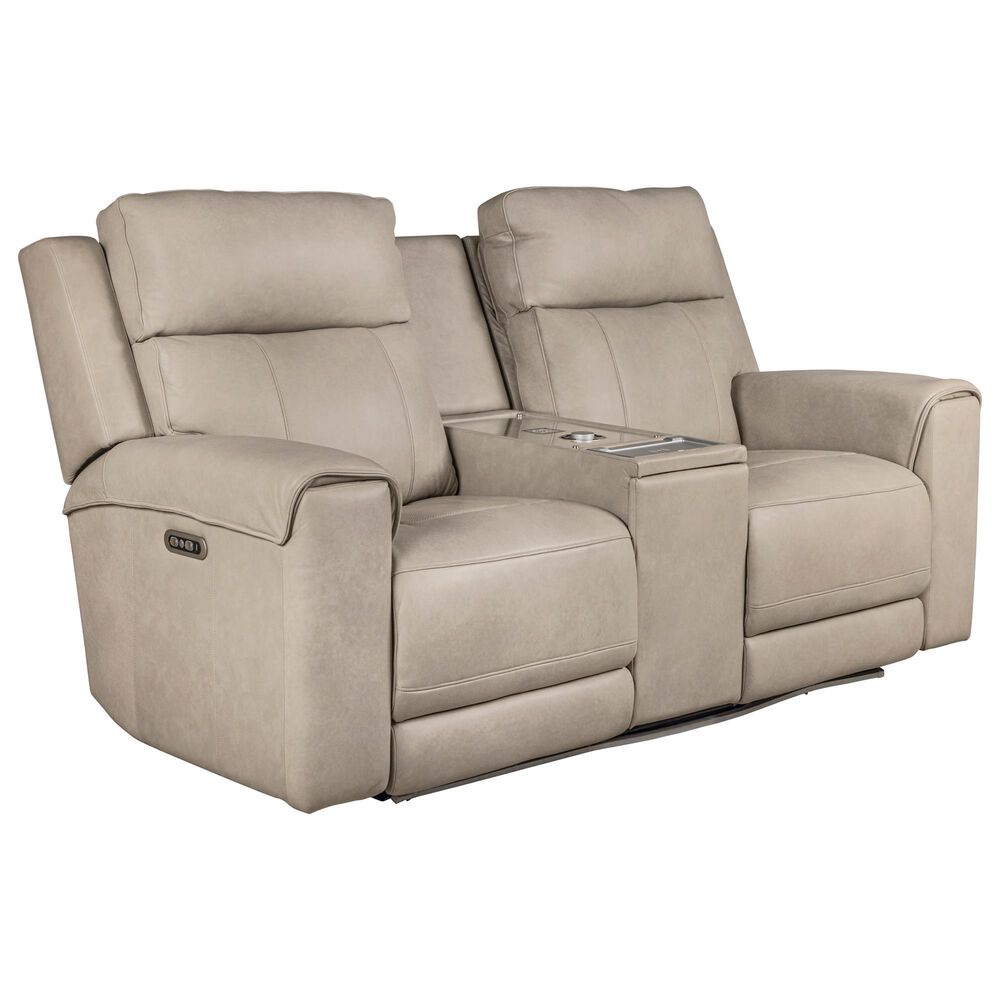 Somerset Home Harbour Power Reclining Loveseat in Caruso Light Grey, , large
