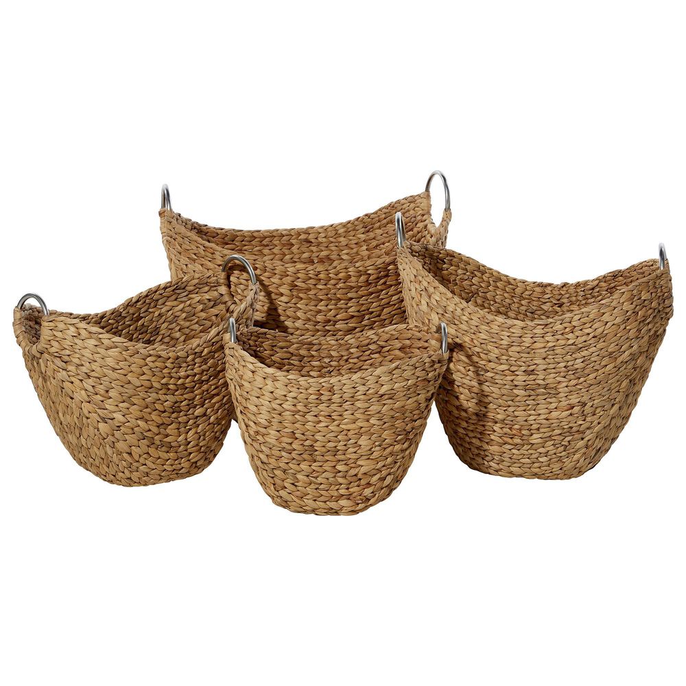Maple and Jade Assorted Baskets in Brown (Set of 4), , large