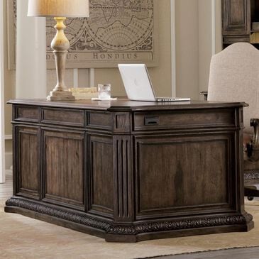 Hooker Furniture Rhapsody Executive Desk in Medium Wood, , large