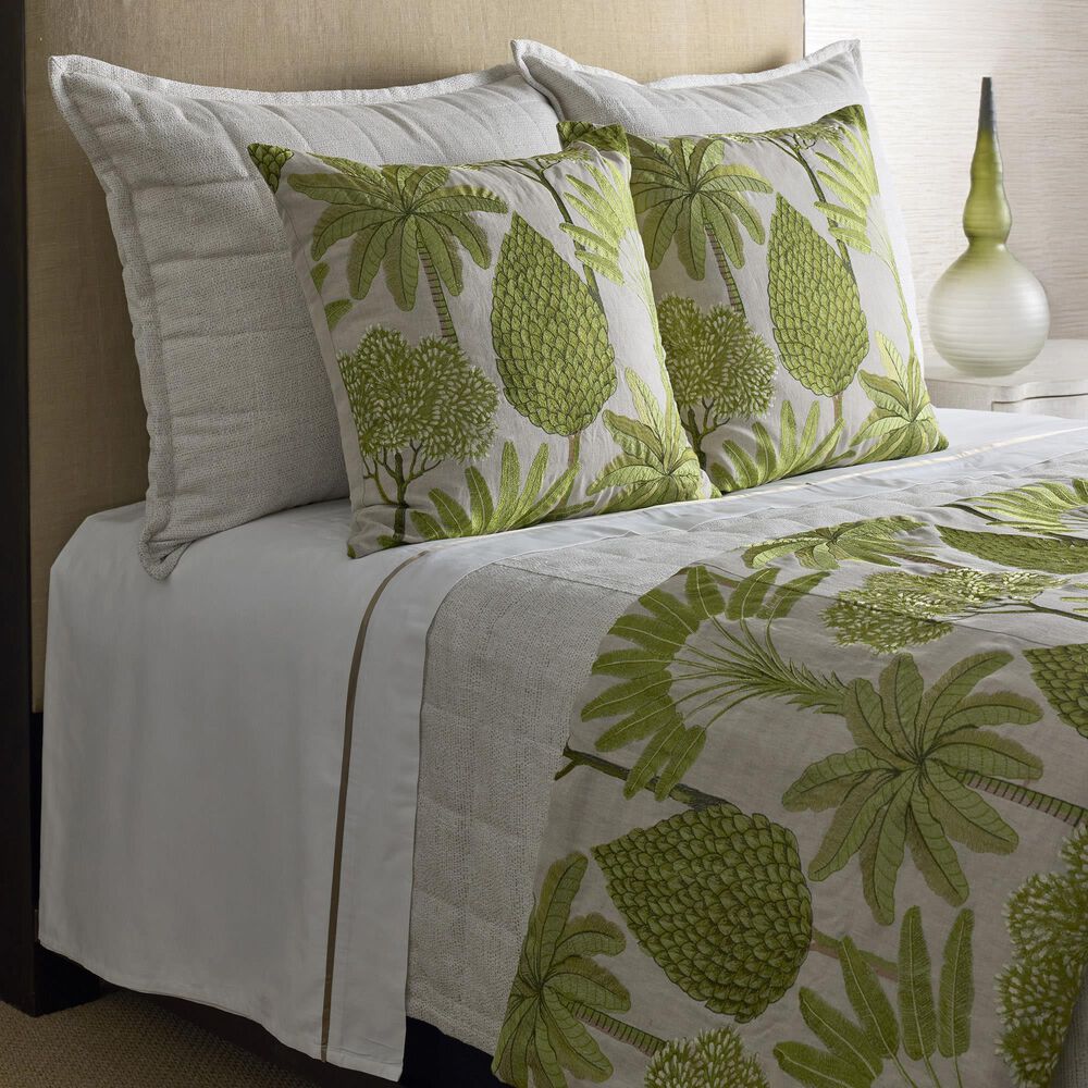 Ann Gish Macau Queen Quilted Coverlet in Natural, , large
